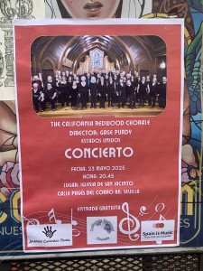 Poster of one of our concerts in Spain.